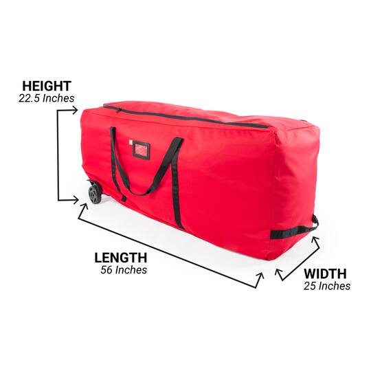 Santa's Bag EZ Roller 9ft. Artificial Christmas Tree Storage Bag with Wheels